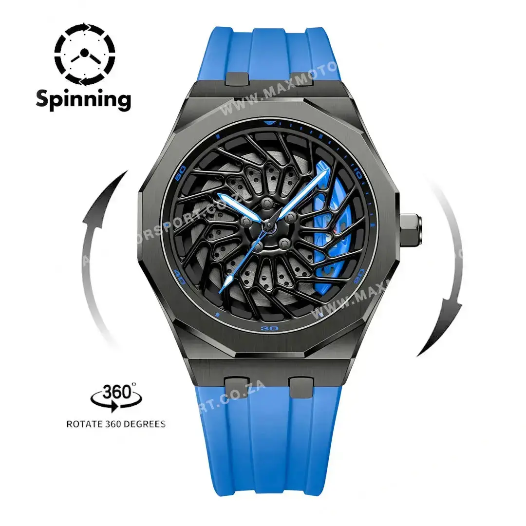 Sports Car Rim Wheel Watch - Bm I8 Spinning Face 1