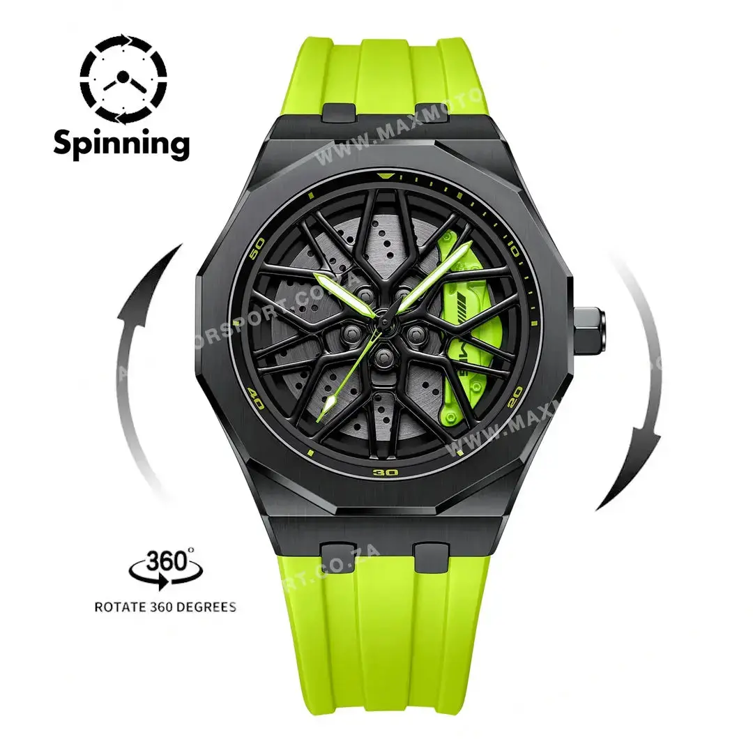 Sports Car Rim Wheel Watch - Benz G55 Spinning Face 1
