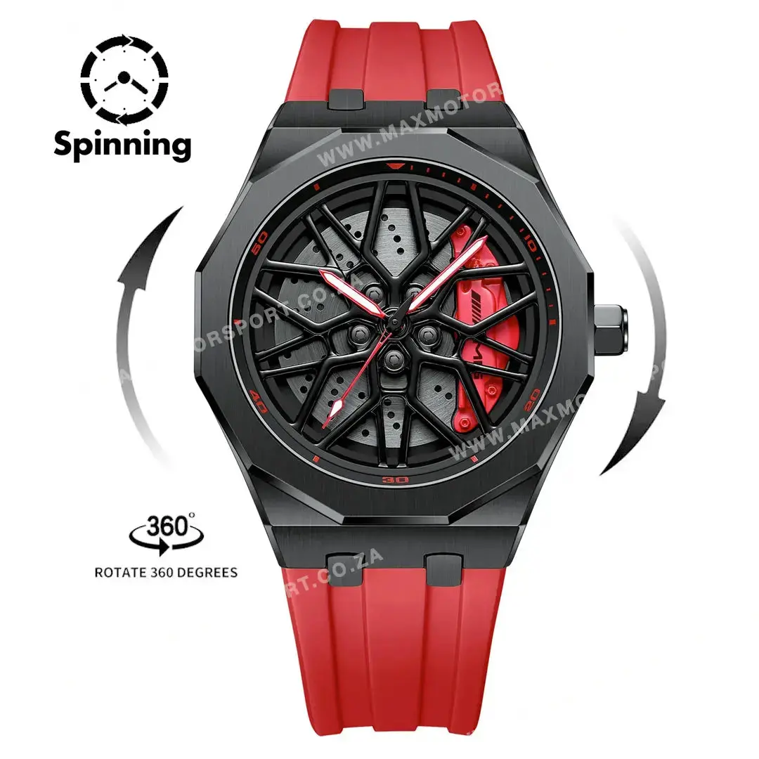 Sports Car Rim Wheel Watch - Benz G55 Spinning Face 1