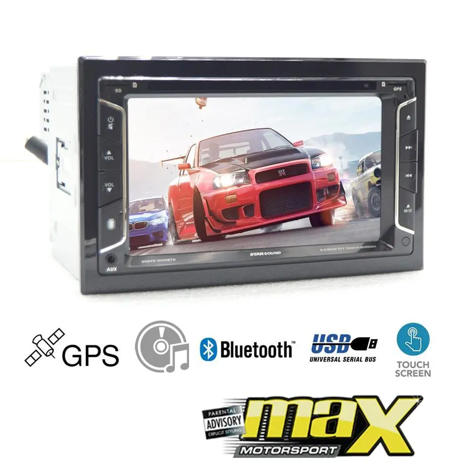 Star Sound 6.2 Inch Double Din Dvd Player With Usb/Sd & Gps 1