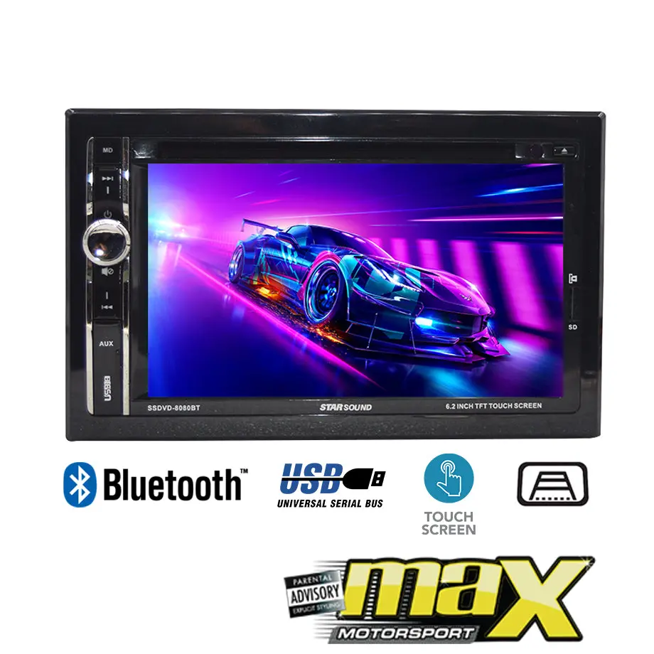 Star Sound 6.2" Double Din Dvd Player With Bluetooth 1