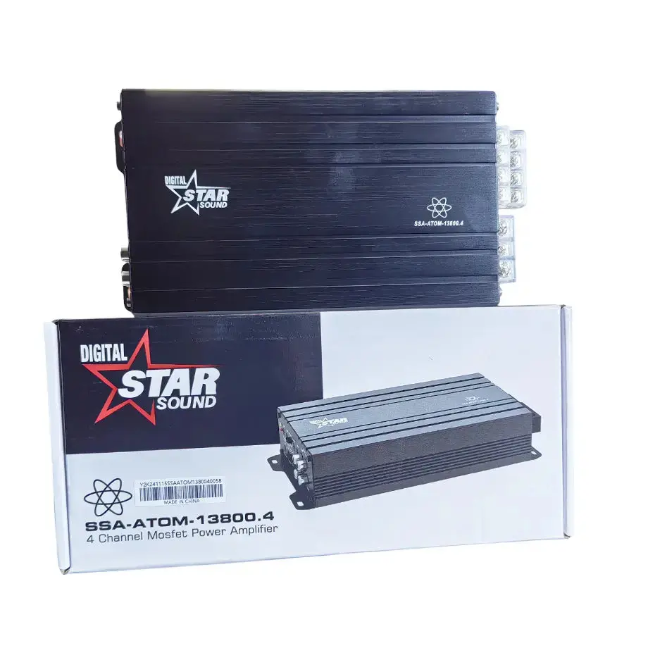 Star Sound Atom Series Micro 4-Channel Amplifier (13800W) 1