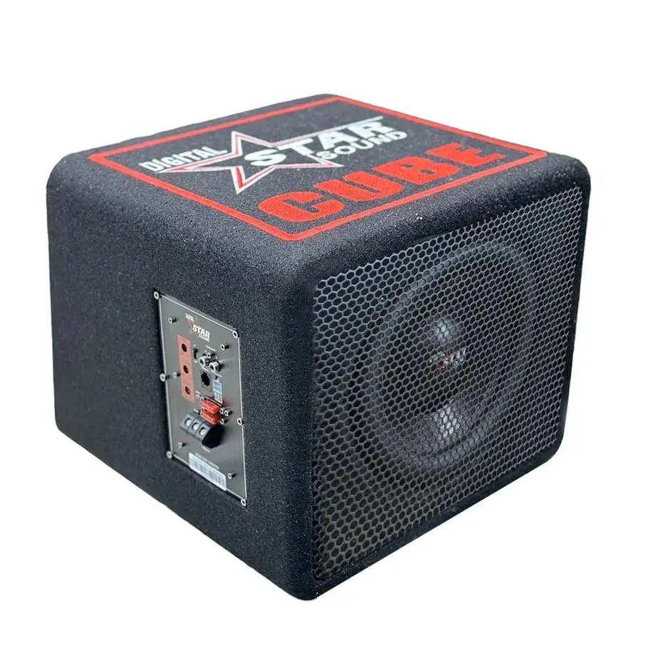 Star Sound Cube Series 10″ Compact Subwoofer Enclosure With Built-In Amplifier - 300W Rms 1