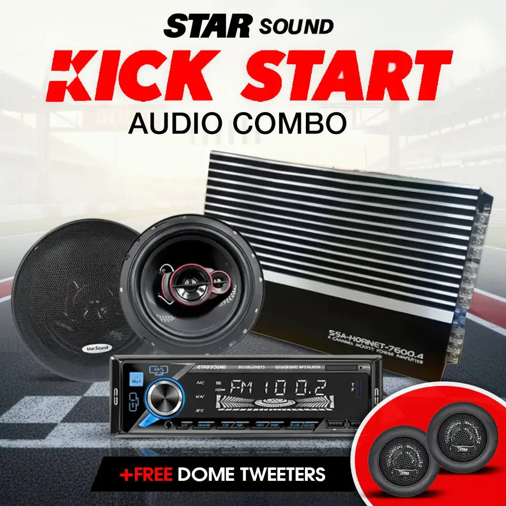 Star Sound Kick Start Audio Combo +Free Super Tweeter 1