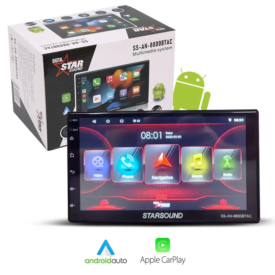 Star Sound Ss-An-8800Btac 7 Inch Android Multi-Media System With Android Auto & Apple Car Play 1