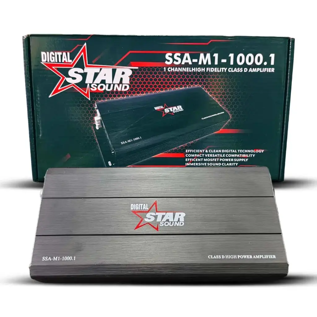 Star Sound Ssa-M1-1000.1 Compact Mini Monoblock Amplifier 1