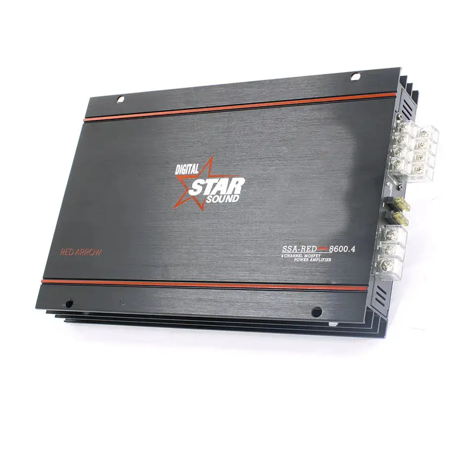 Star Sound Ssa-Red-8600.4 Red Arrow 4-Channel Amplifier (8600W) 1