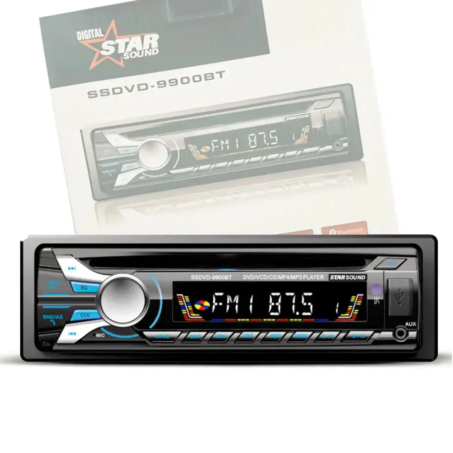 Star Sound Ssdvd-9900Bt Dvd Front Loader Media Player With Usb & Bluetooth 1