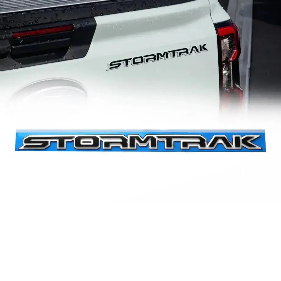 Stormtrak Lettering Badge - (White & Black) 1