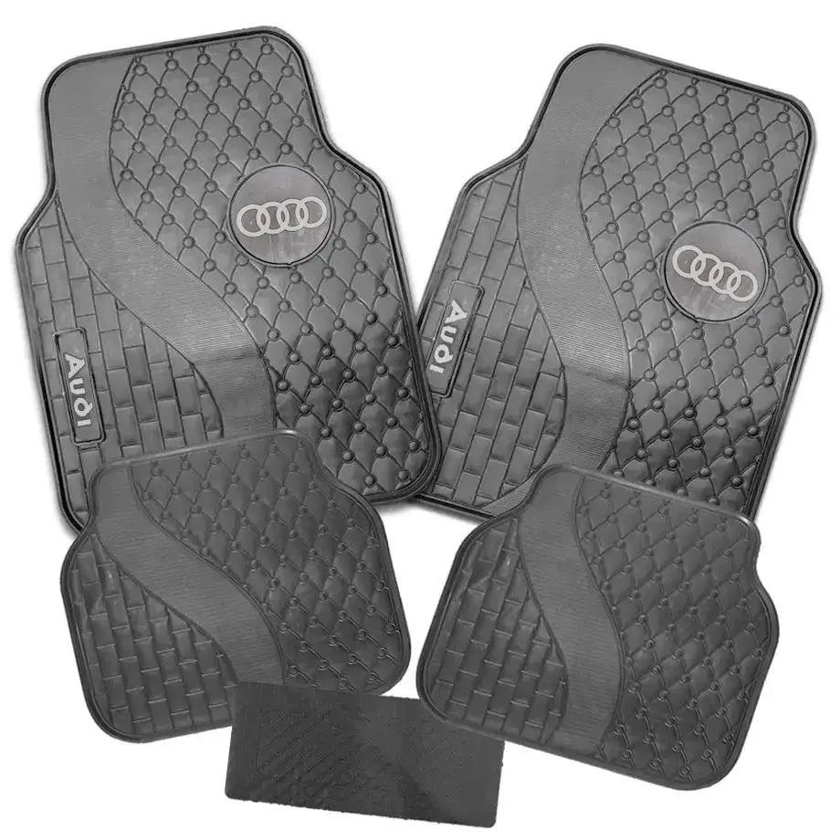 Suitable To Fit - Audi 5-Piece Rubber Car Mats (Grey) 1
