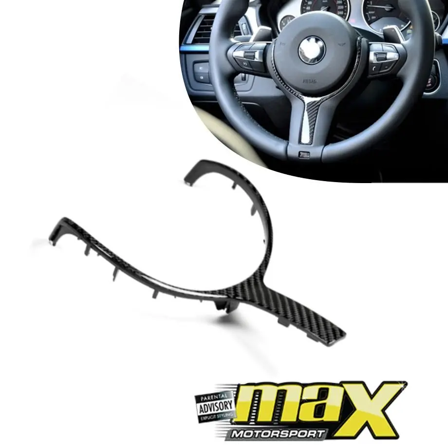 Suitable To Fit Bm F30, F31, F32, F06, F12, F13, F15 Carbon Fibre Steering Wheel Insert 1