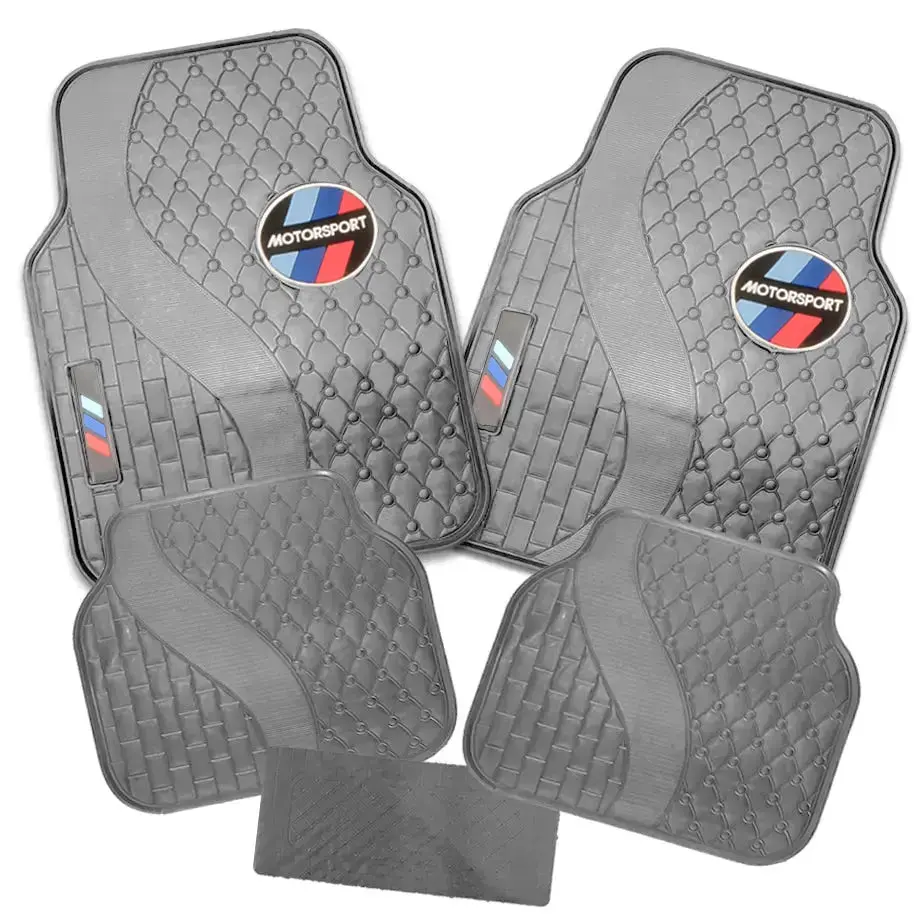 Suitable To Fit - Bm Motorsport Style 5-Piece Rubber Car Mats 1