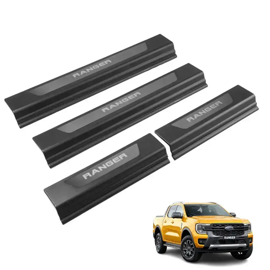 Suitable To Fit - Ranger Next Gen (22-On) Matte Black Door Sill With Ranger Logo 1