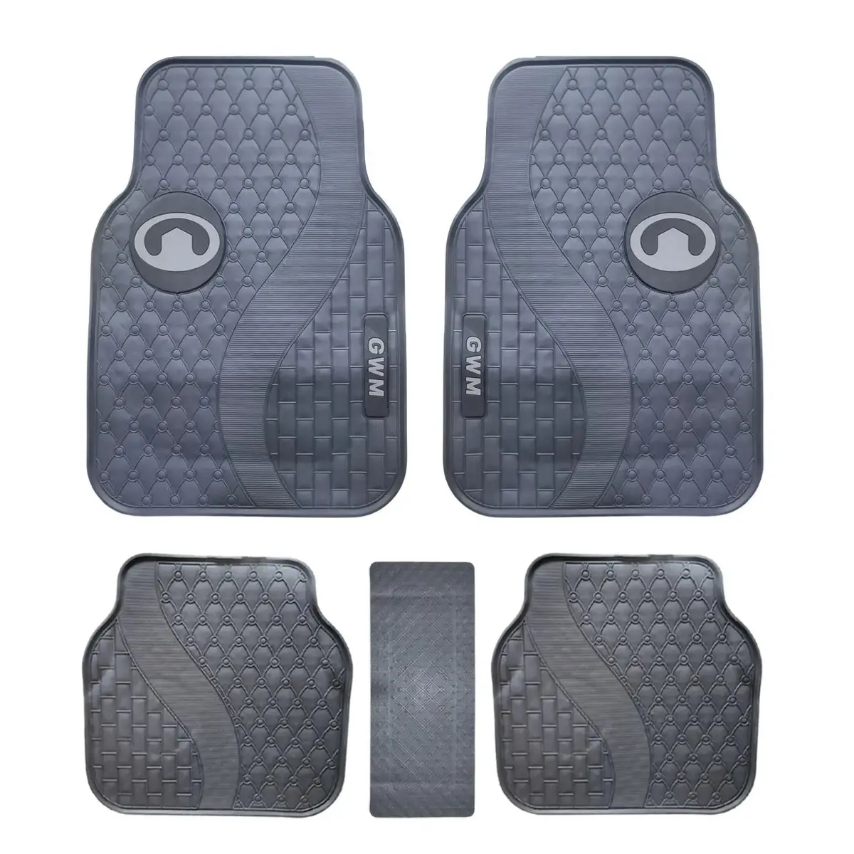 Suitable To Fit - Gwm 5-Piece Rubber Car Mats (Grey) 1
