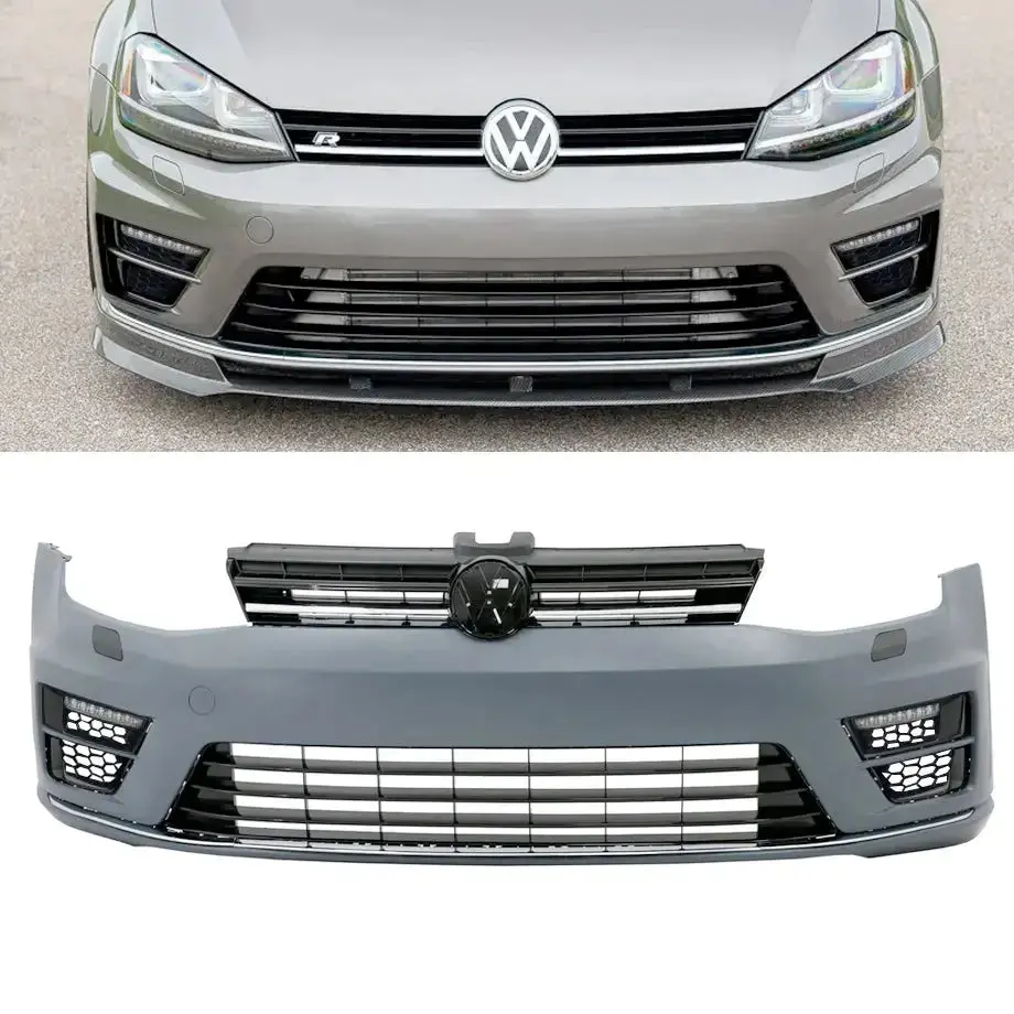 Suitable To Fit - Vw Golf 7 (12-17) R20 Style Plastic Front Bumper Upgrade 1