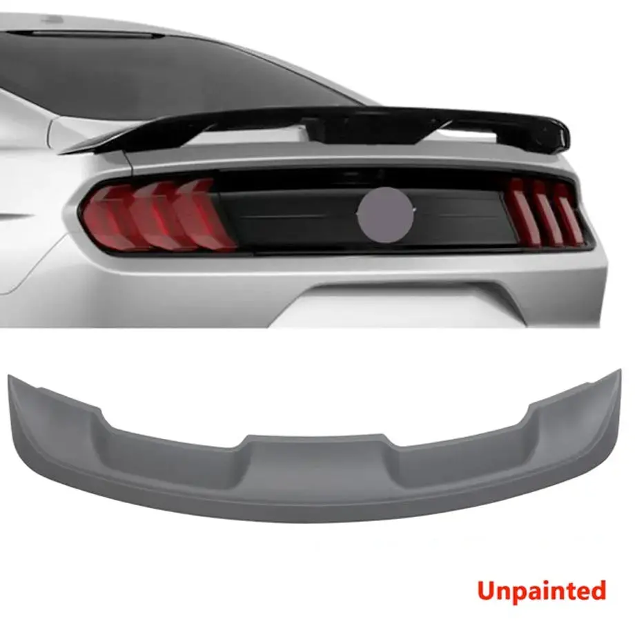 Suitable To Fit - Mustang Gt500 Style Unpainted Plastic Boot Spoiler 1