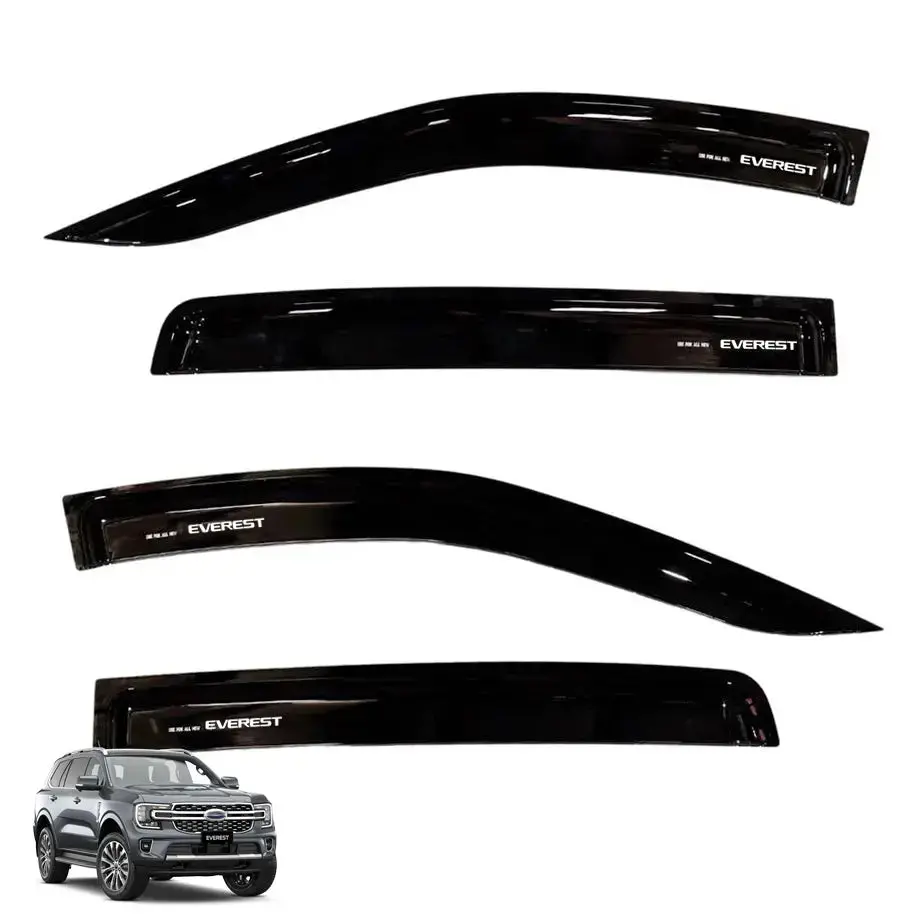 Suitable To Fit - Next Gen Everest (22-On) Black Windshields (4-Piece) 1