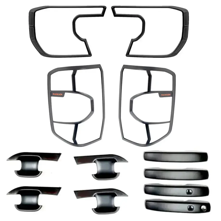 Suitable To Fit - Ranger Next Gen Raptor (22-On) 12-Piece Matte Black Accessory Trim Kit 1