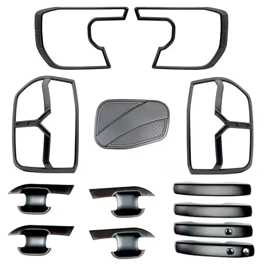 Suitable To Fit - Ranger Next Gen Xlt (22-On) 13-Piece Matte Black Accessory Kit 1