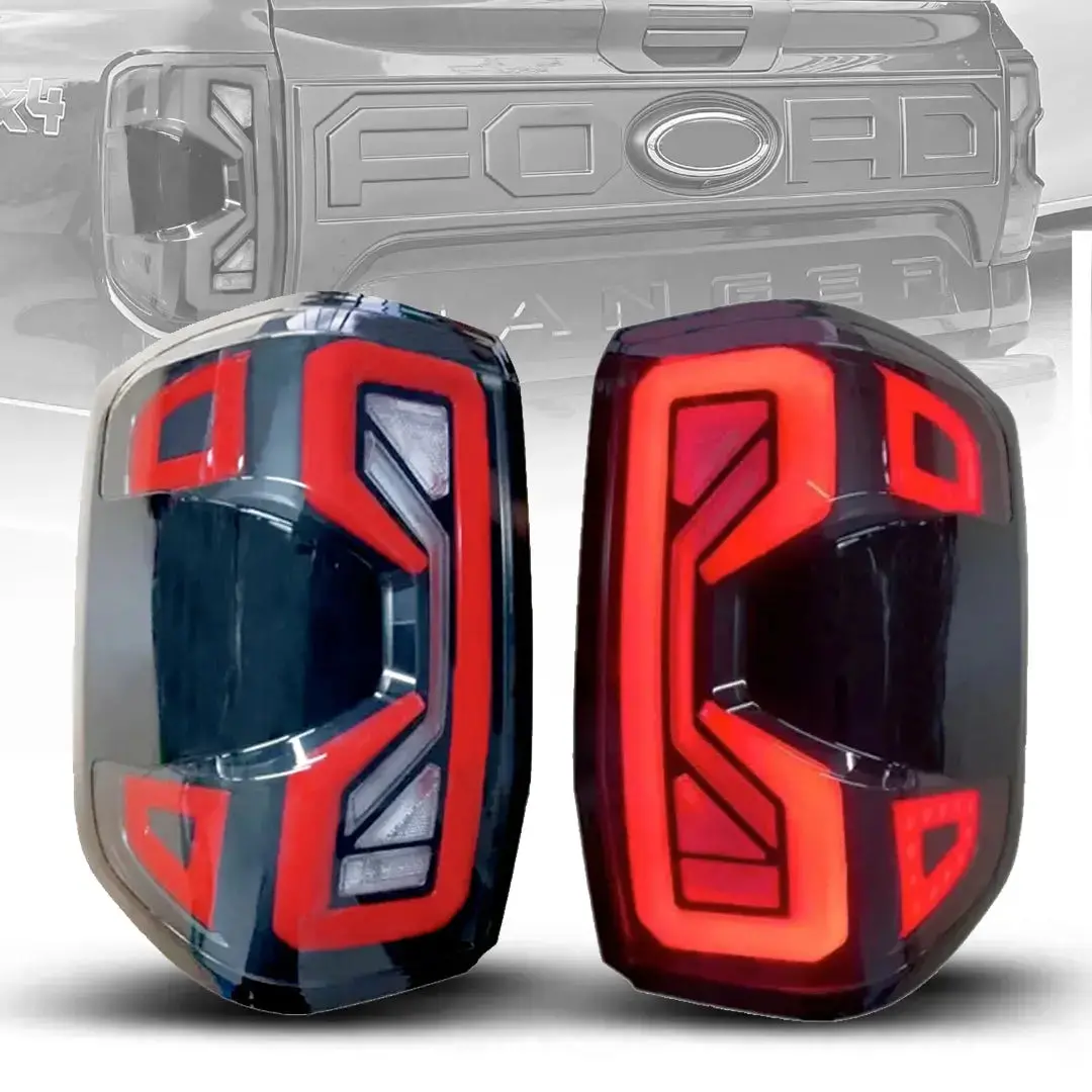 Suitable To Fit - Ranger Next Gen (22-On) Smoked Black Raptor Style Led Tailights 1