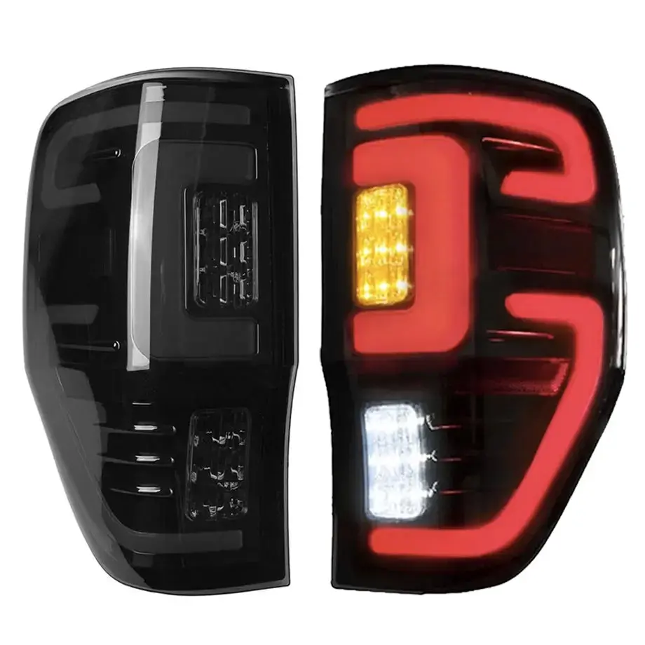 Suitable To Fit - Ranger T6/T7/T8 (12-22) Led Smoked Black Led Tailights 1