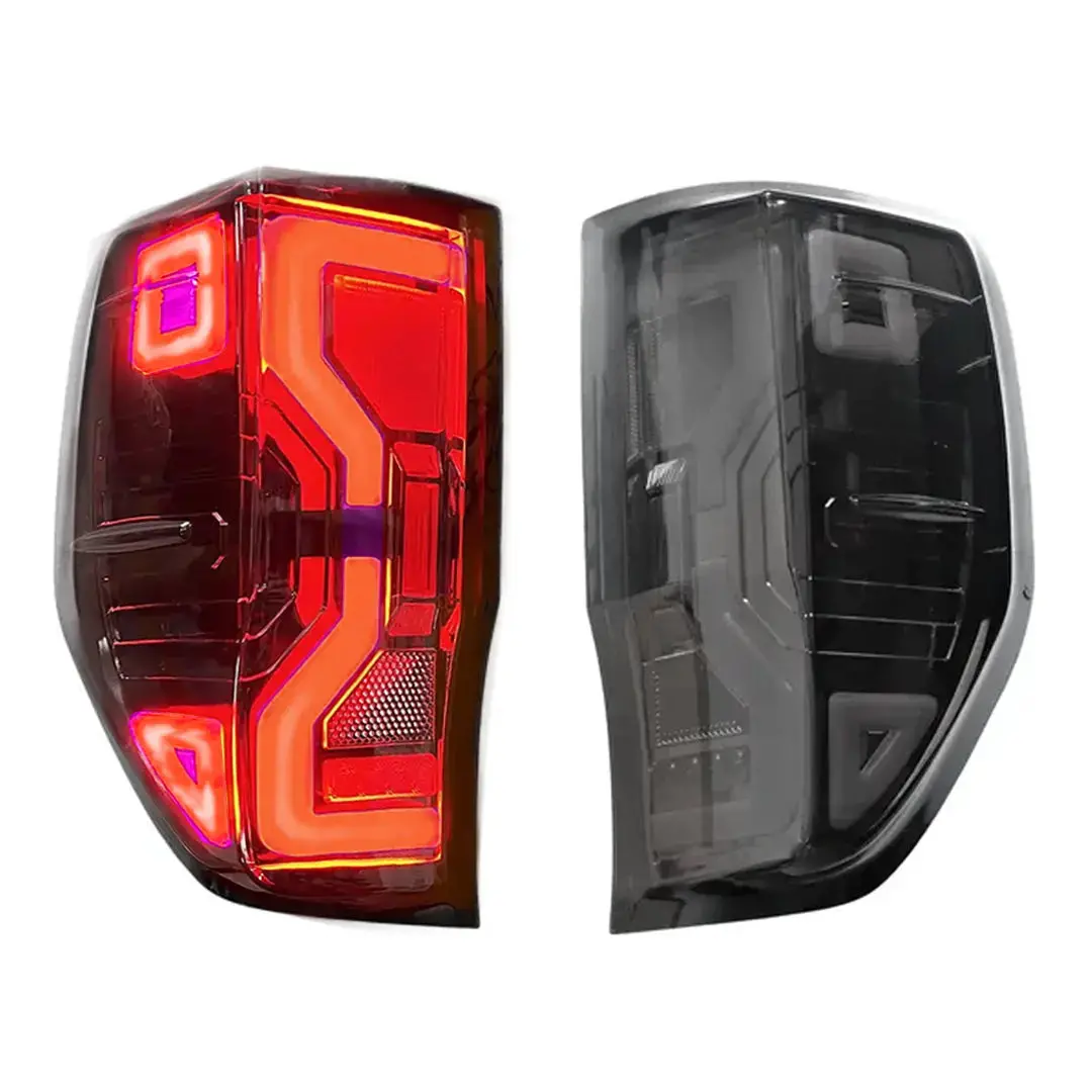 Suitable To Fit -  Ranger T6/T7/T8 (12-22) Next Gen Raptor Style Smoked Black Led Taillights 1
