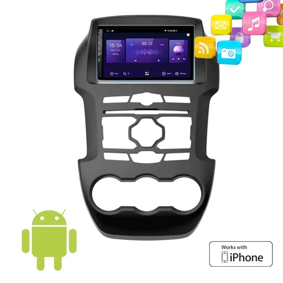 Suitable To Fit Ranger T6 (12-15) - 9 Inch Android Entertainment & Gps System 1
