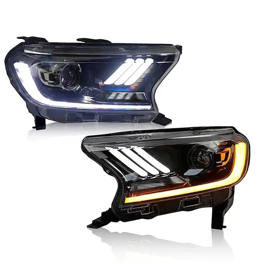 Suitable To Fit - Ranger T7 / T8 (16-22) Mustang Style Drl Led Projector Headlight 1