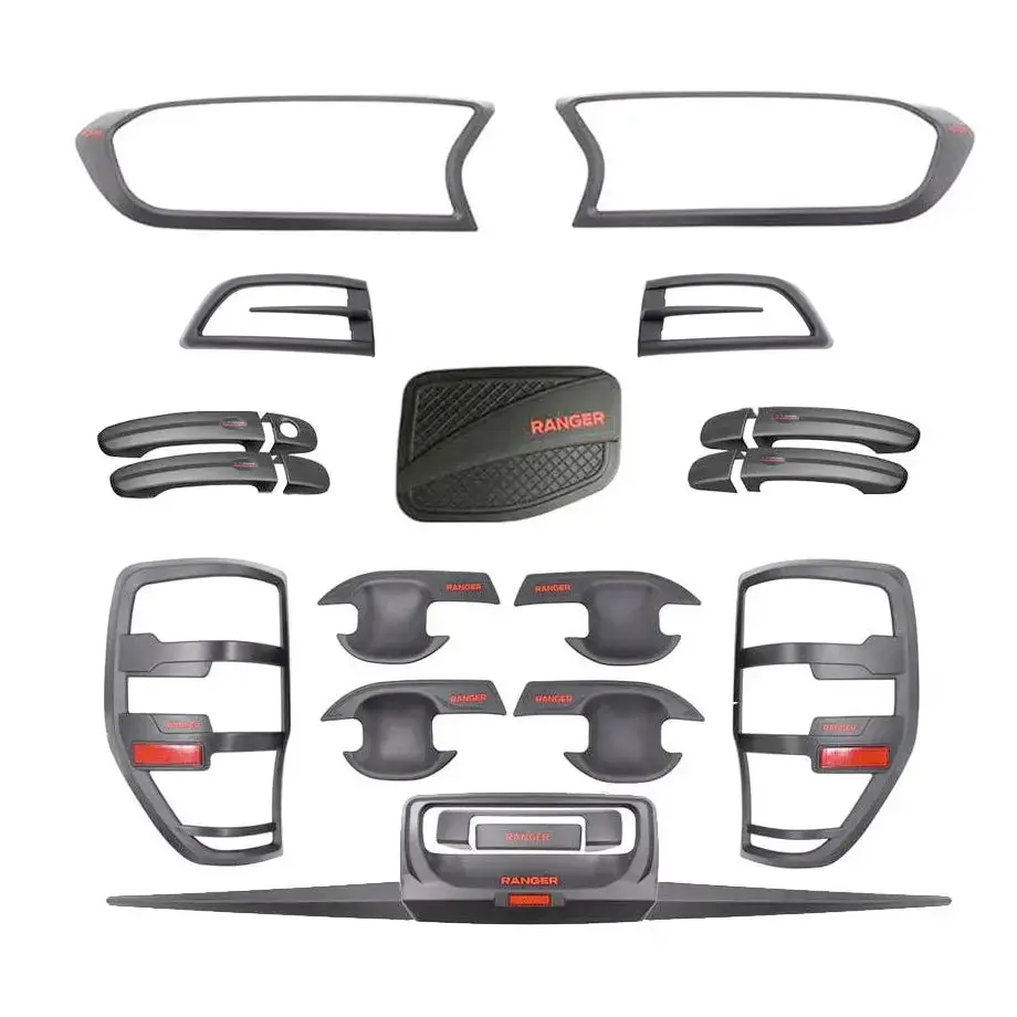 Suitable To Fit - Ranger T7 (15-On) Matte Black Accessories Kit (24-Piece) 1