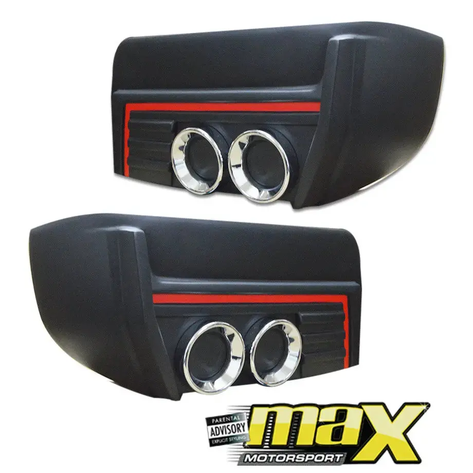 Suitable To Fit Ranger T7 / T8 (15-On) Rear Bumper Add On With Dummy Exhaust 1