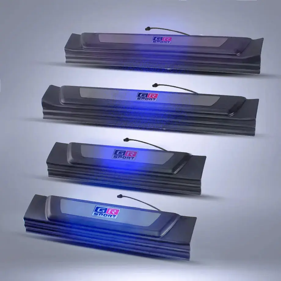 Suitable To Fit -Toyota Hilux (15-On) Gr Sport Style Led Light Up Door Sills 1