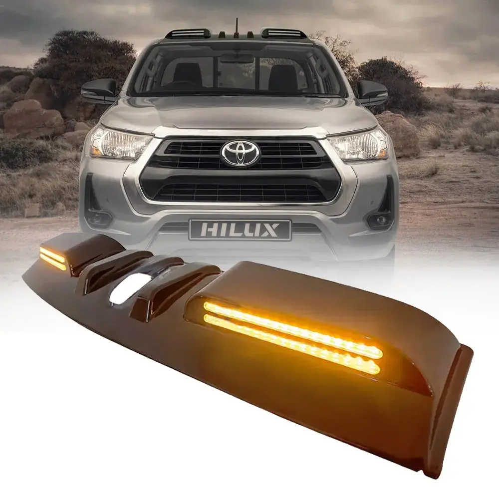 Suitable To Fit - Toyota Hilux (15-On) Gloss Black Dual Function Drl Led Roof Light 1