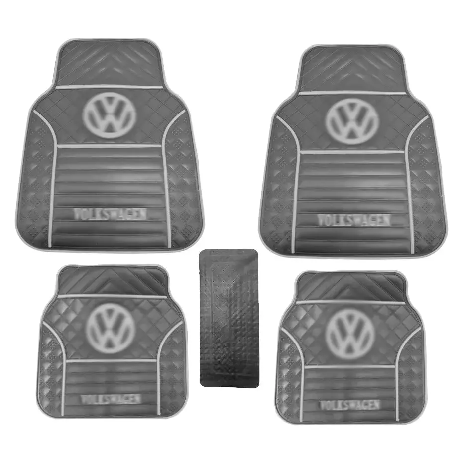 Suitable To Fit - Vw 5-Piece Rubber Car Mats (Grey) 1