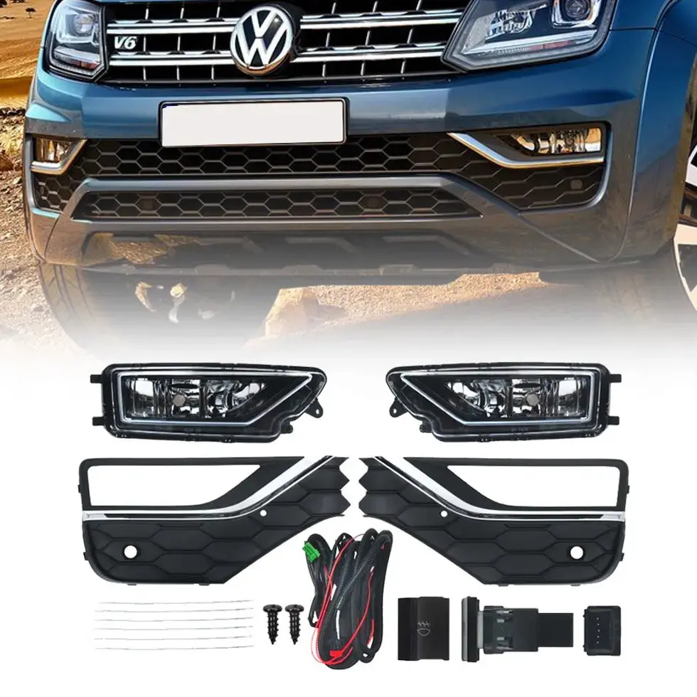 Suitable To Fit - Vw Amarok (17-22) Oem Style Fog Lamps & Covers 1