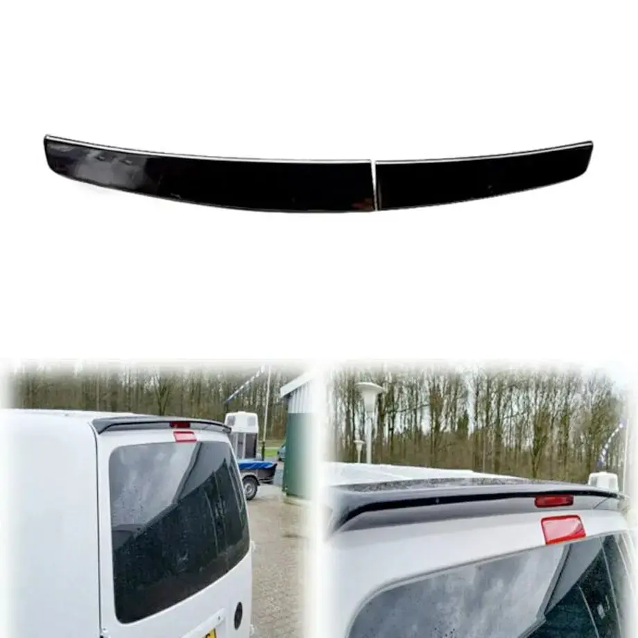 Suitable To Fit - Vw Caddy (05-20) Panel Van Gloss Black 2-Piece Roof Spoiler 1