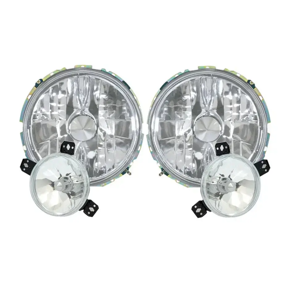 Suitable To Fit - Vw Golf 1 Crystal Headlights (Inner & Outters) 1