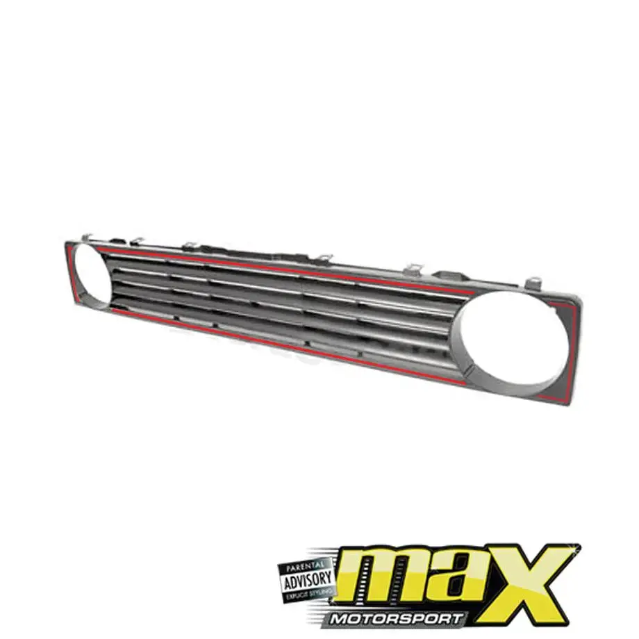 Suitable To Fit - Vw Golf 1 Single De-Badge Grille With Red Trim 1