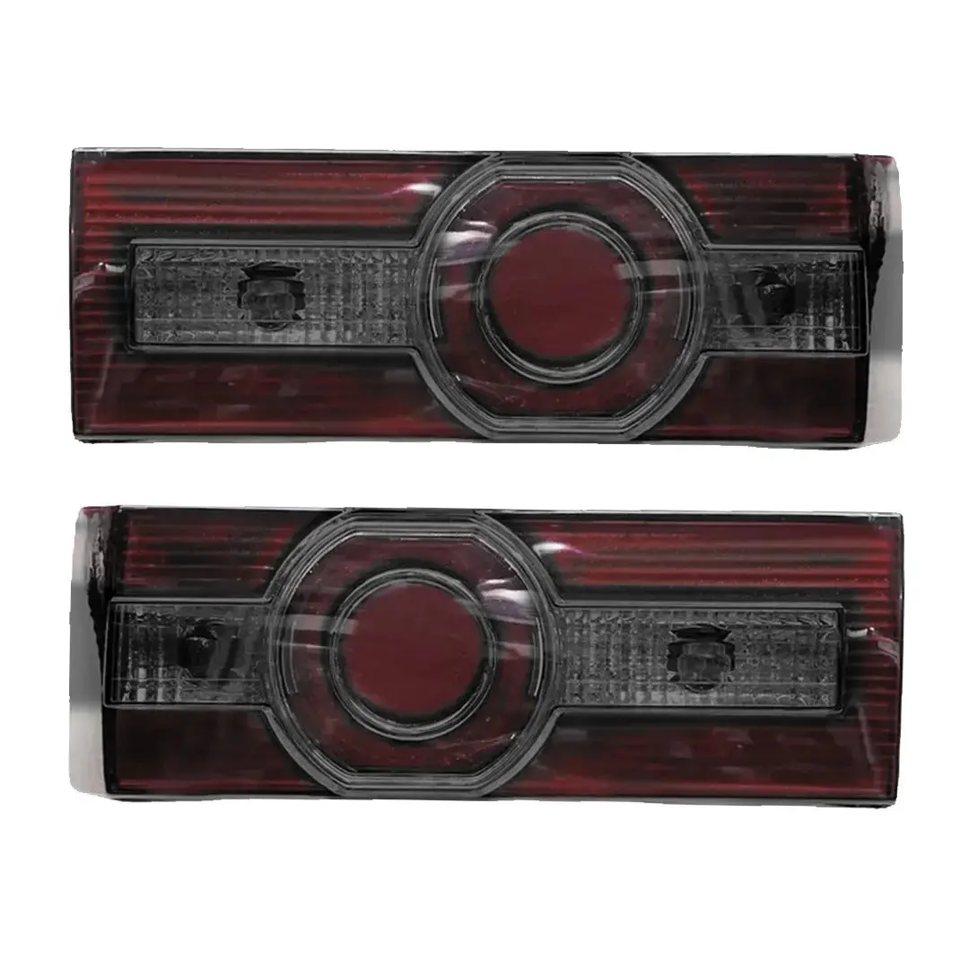Suitable To Fit - Vw Golf 1 Velociti Style Smoked Crystal Taillights With Chrome Ring 1
