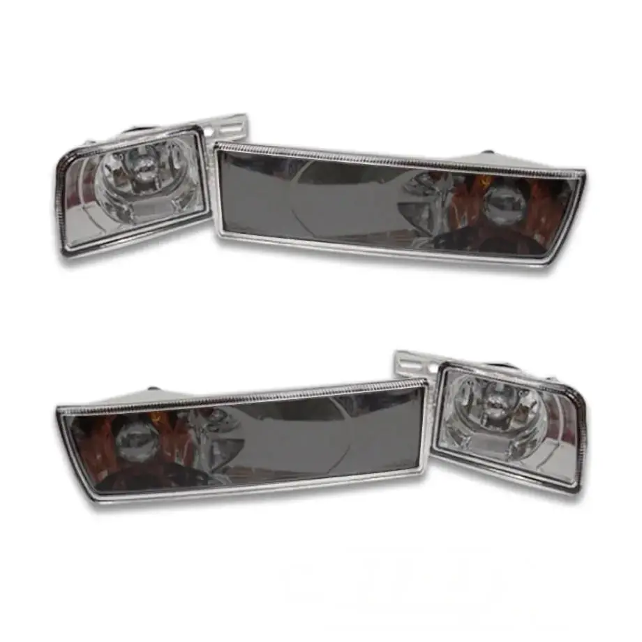 Suitable To Fit - Vw Golf 3 / Jetta 3 Crystal Black Front Bumper Indicator With Foglight 1