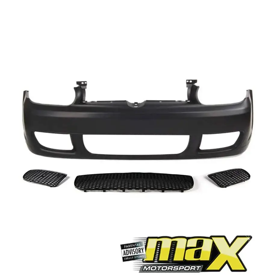 Suitable To Fit - Vw Golf 4 Gti-R Style Plastic Front Bumper Upgrade 1