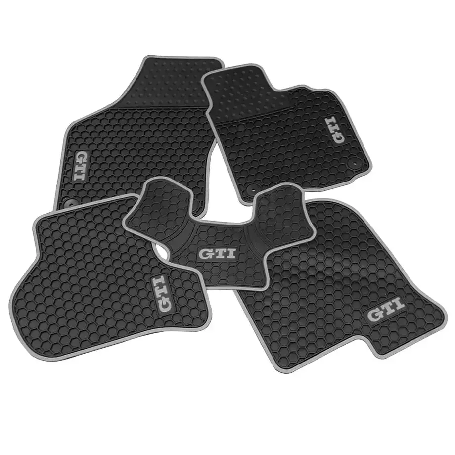 Suitable To Fit - Vw Golf 5/6 Grey Gti Custom Rubber Car Mats (5-Piece) 1