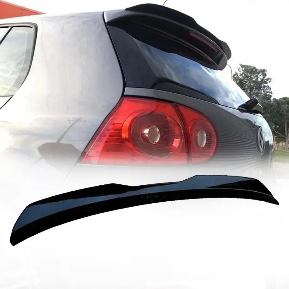 Suitable To Fit - Vw Golf 5 Gti Maxton Style Gloss Black Roof Spoiler Extension 1