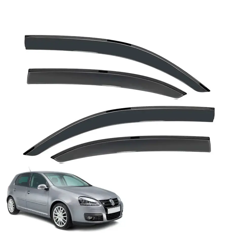 Suitable To Fit - Vw Golf 6 Black Windshield (4-Piece) 1