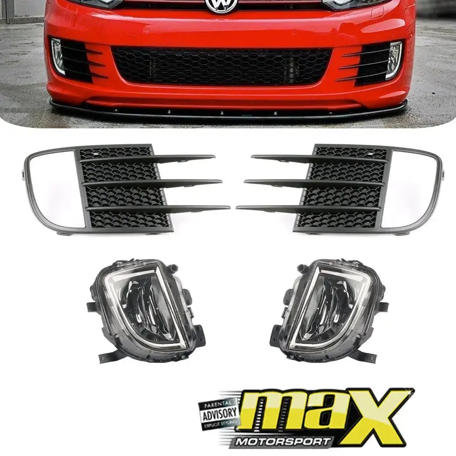 Suitable To Fit - Vw Golf 6 Gti Fog Lamps & Covers 1