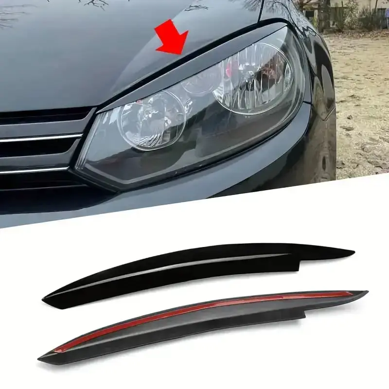 Suitable To Fit - Vw Golf 6 Gloss Black Eyelids 1