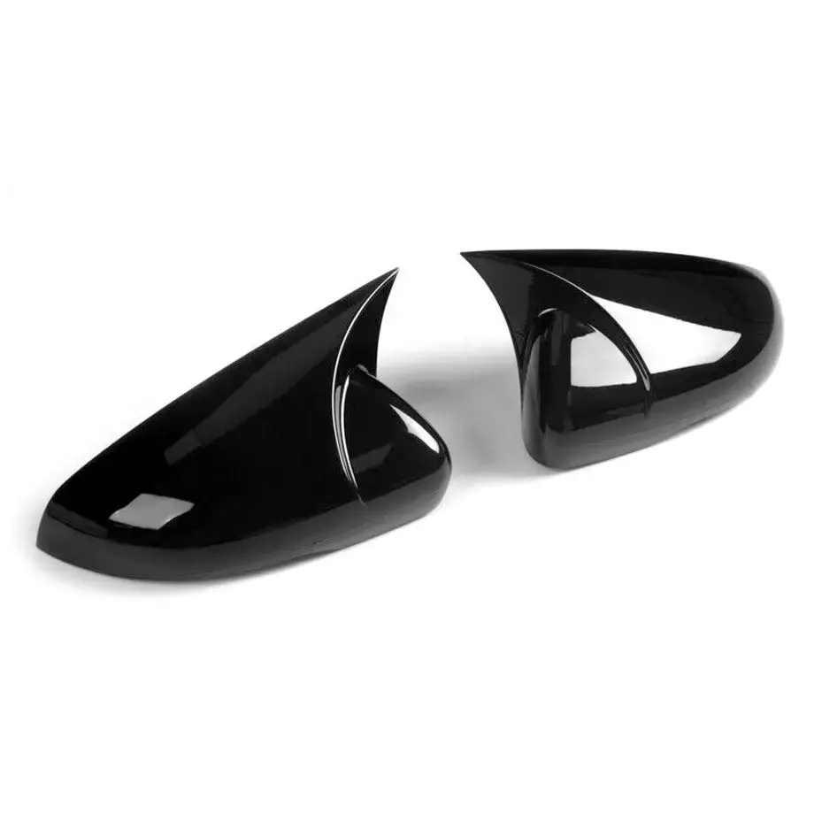 Suitable To Fit - Vw Golf 6 Gloss Black Wing Style Stick-On Mirror Covers 1