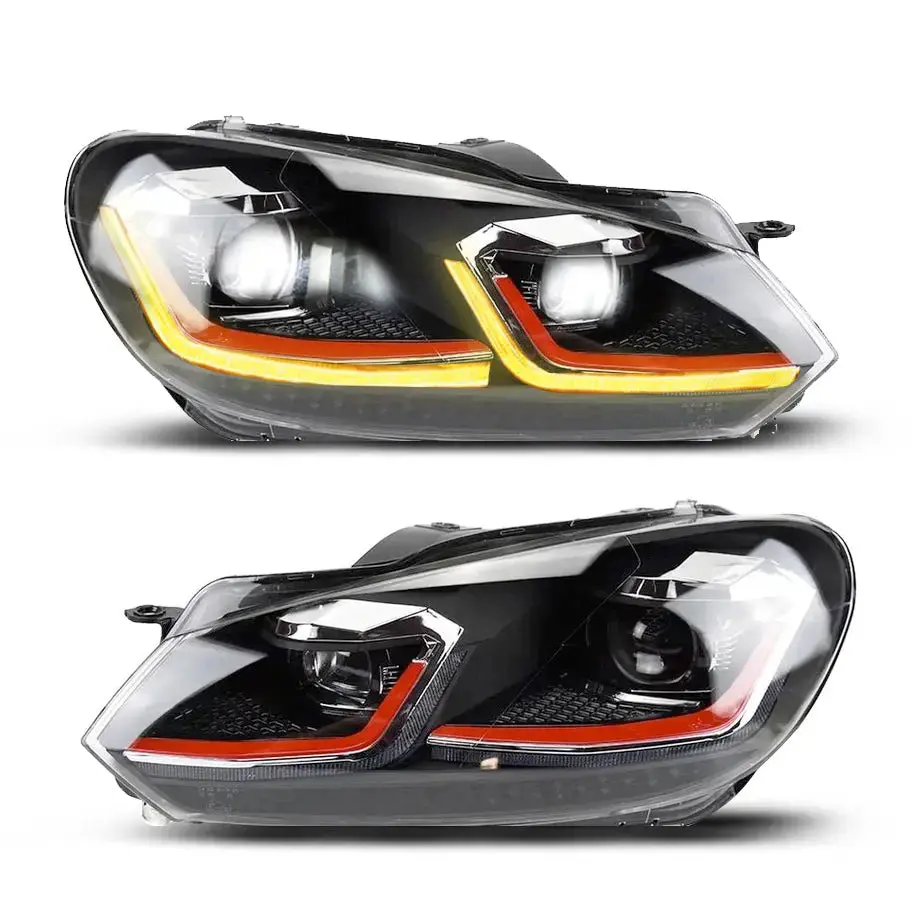 Suitable To Fit - Vw Golf 6 Led Projector Headlight - Golf 7.5 Gti Style 1