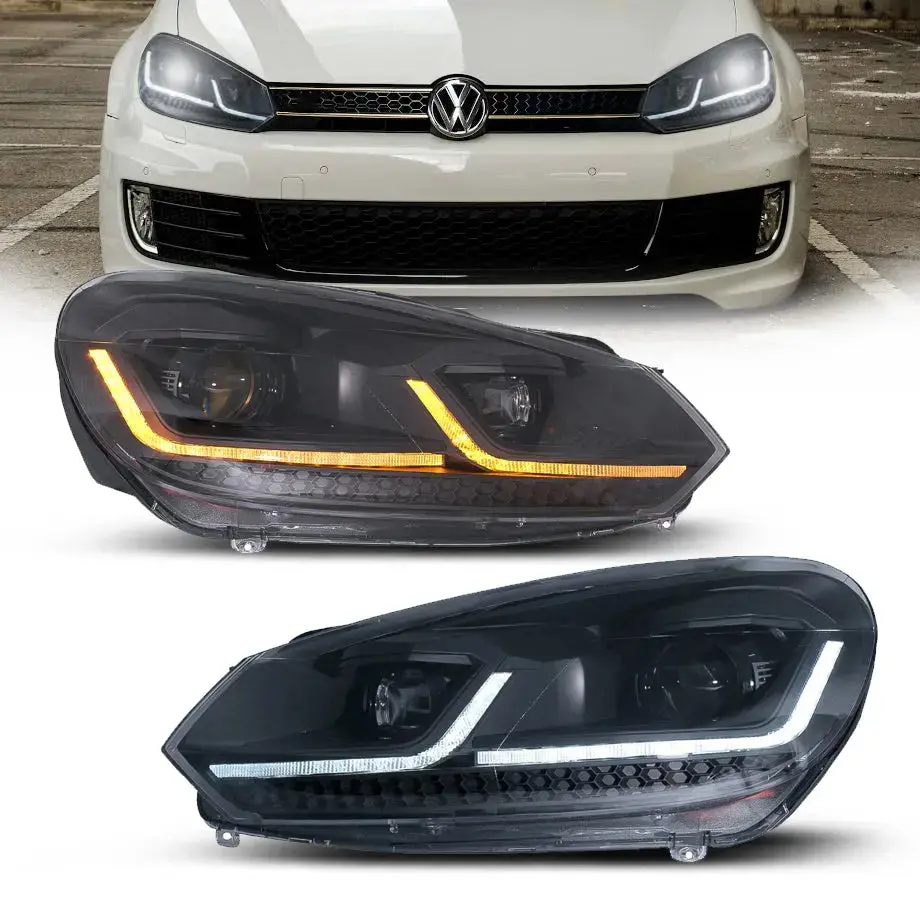 Suitable To Fit - Vw Golf 6 Led Projector Headlight - Golf 7.5 Gti Style 1