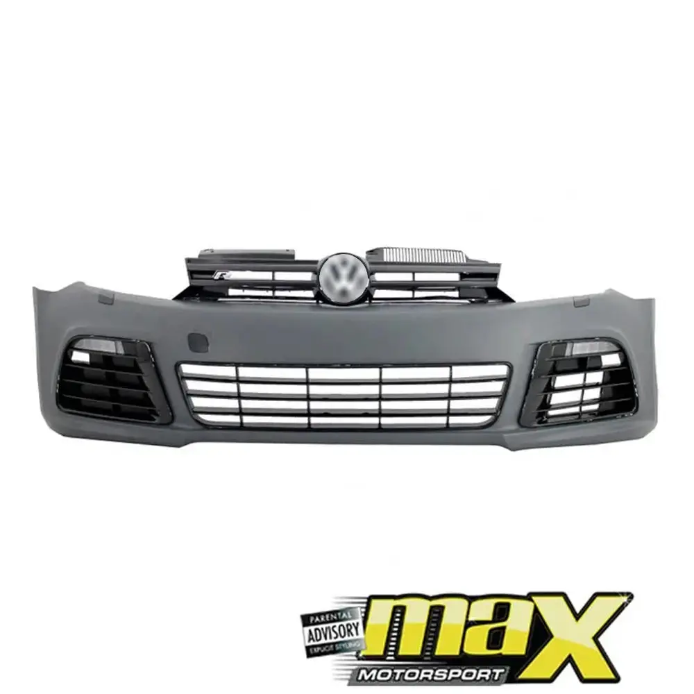 Suitable To Fit - Vw Golf 6 R20 Style Plastic Front Bumper Upgrade 1