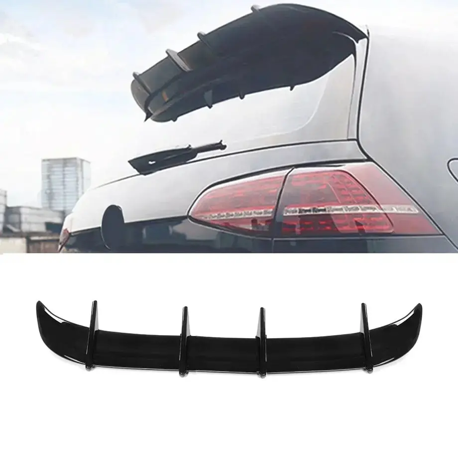 Suitable To Fit -  Vw Golf 7 Gti Ak Style Gloss Black Roof Spoiler 1